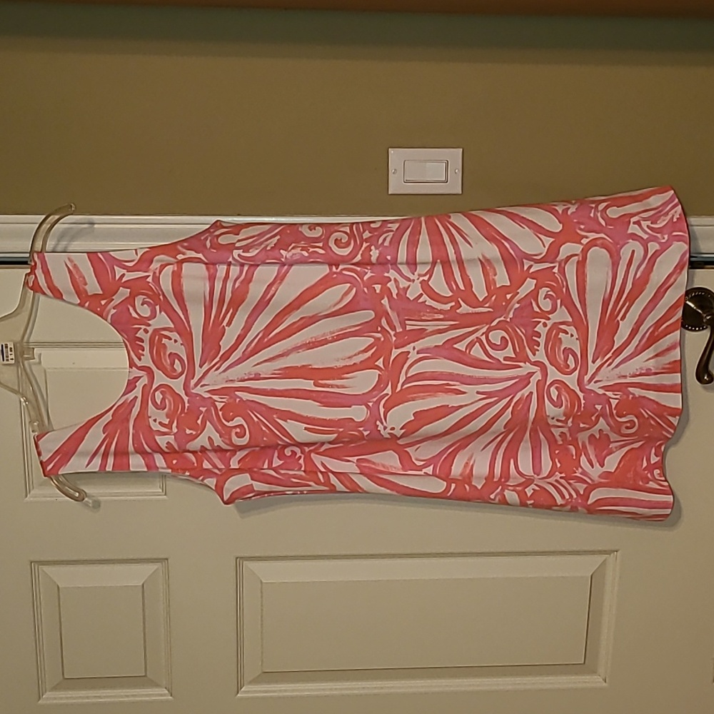 Lilly Pulitzer Coral and White Mini Dress